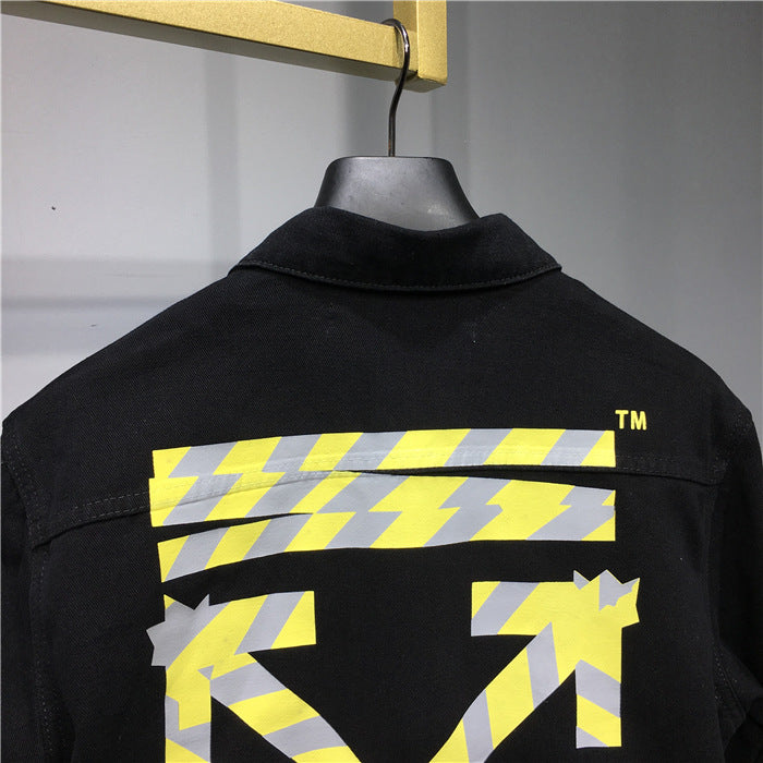 Off-White Arrow Denim Jacket Tape Design