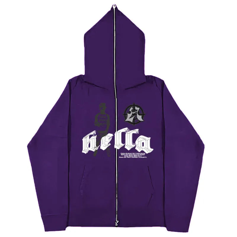 Full Zip Face Cover Hoodie