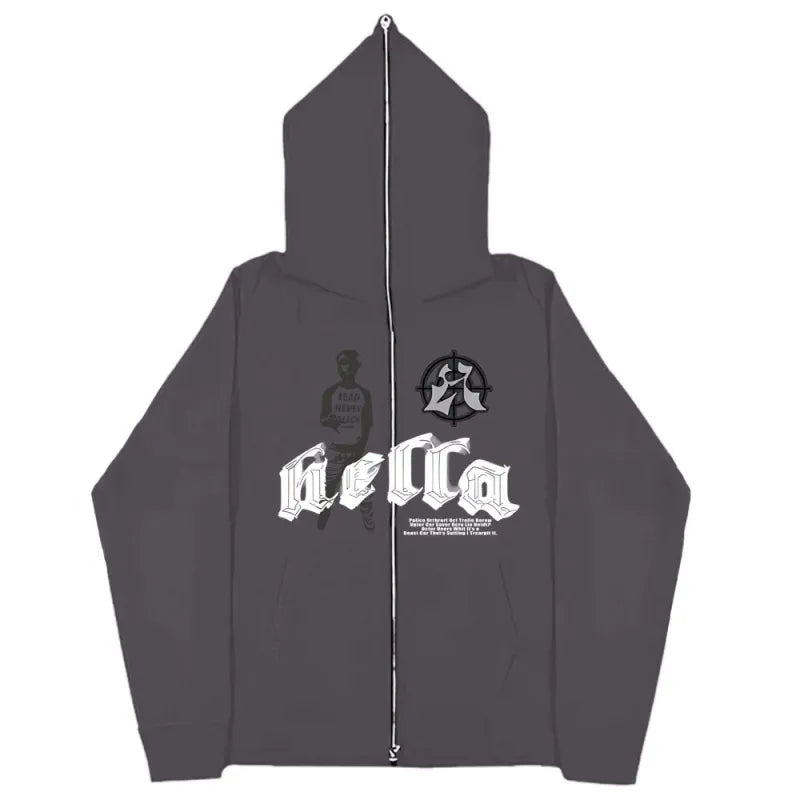 Full Zip Face Cover Hoodie