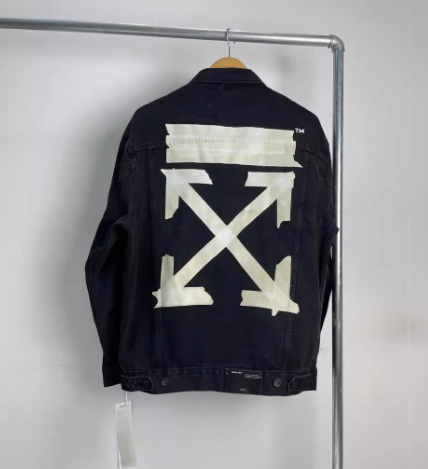 Off-White Arrow Denim Jacket Tape Design