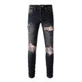 Black Purple Jeans