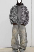 Distressed Blue Reaven Baggy Cargo Jeans