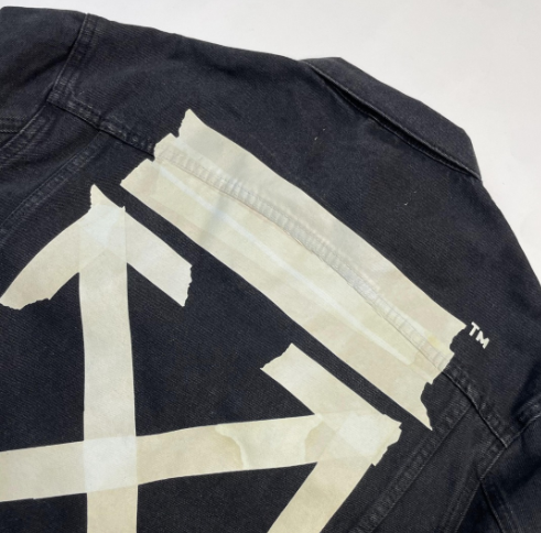 Off-White Arrow Denim Jacket Tape Design