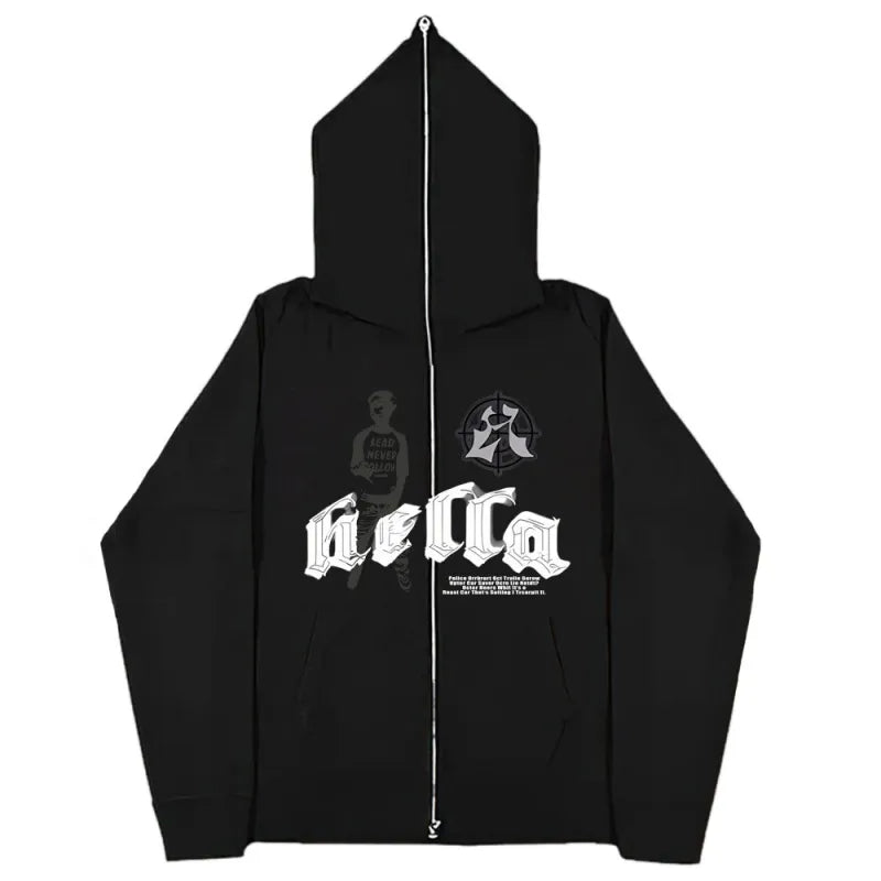 Full Zip Face Cover Hoodie