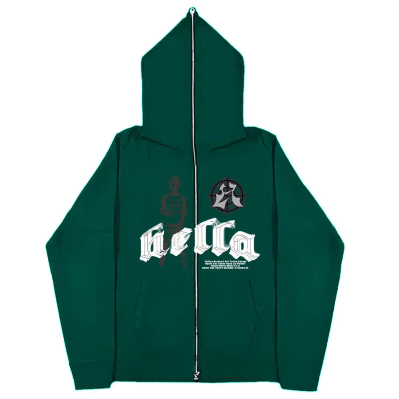 Full Zip Face Cover Hoodie