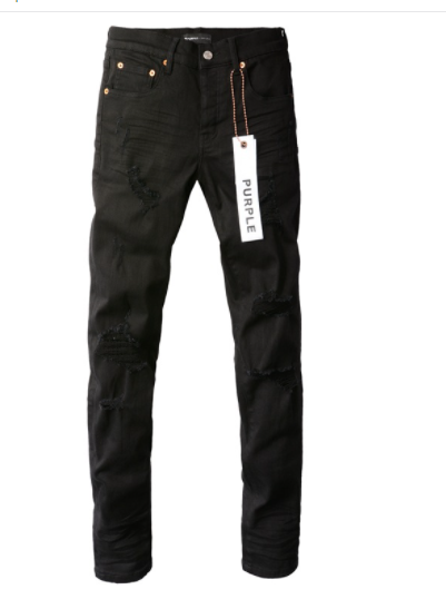 Black Purple Jeans