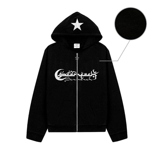 Star Zipup Silver Lined