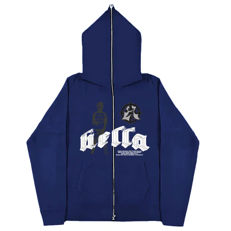 Full Zip Face Cover Hoodie