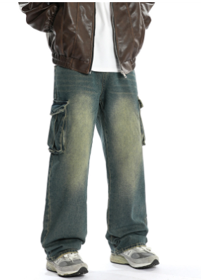 Bleached Baggy Jeans