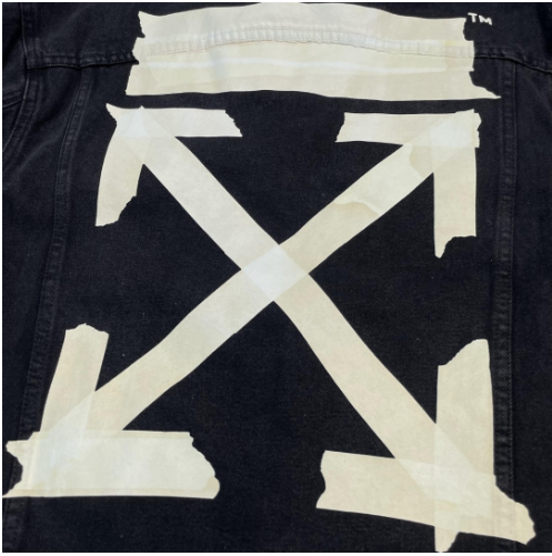 Off-White Arrow Denim Jacket Tape Design